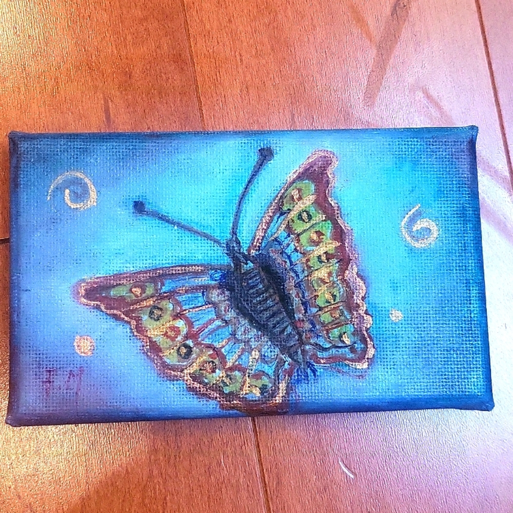 Original Oil Painting--Butterfly